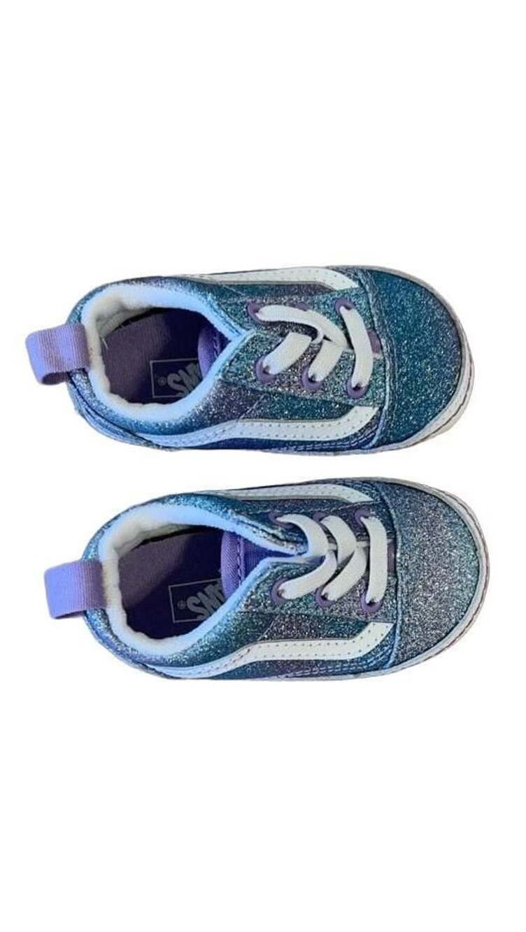Vans Glitter Toddler Sneakers Blue Purple White